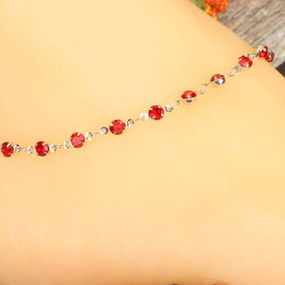 "Elegant Handmade Anklet – Delicate Jewelry for Women, MAR091559 - Picture 1 of 10